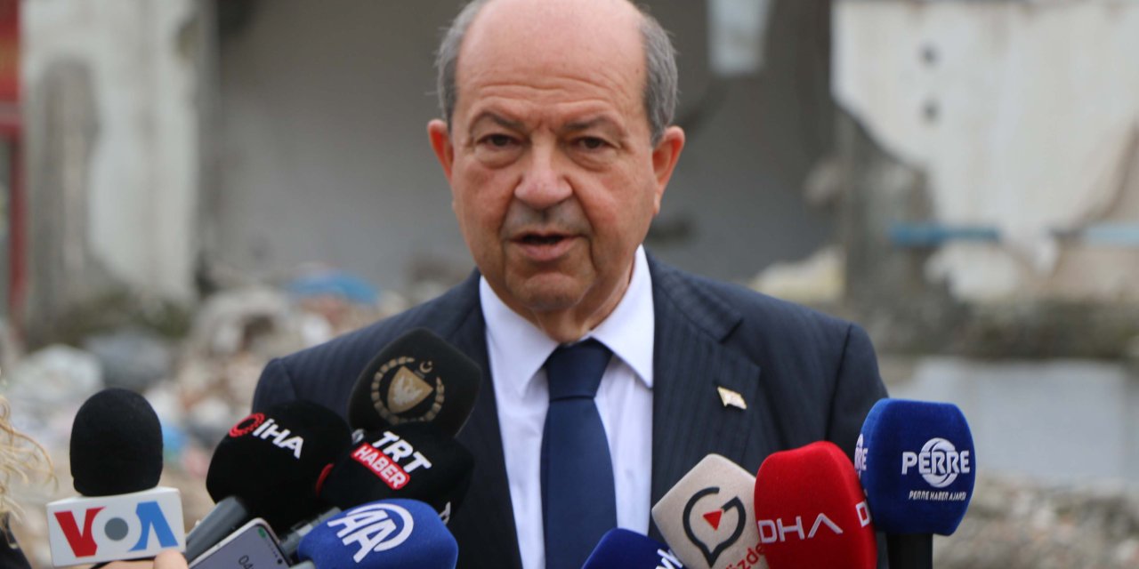 Kktc Cumhurbaşkanı Tatar, Adıyaman'da İsias Otel'in Enkazında İncelemede Bulundu