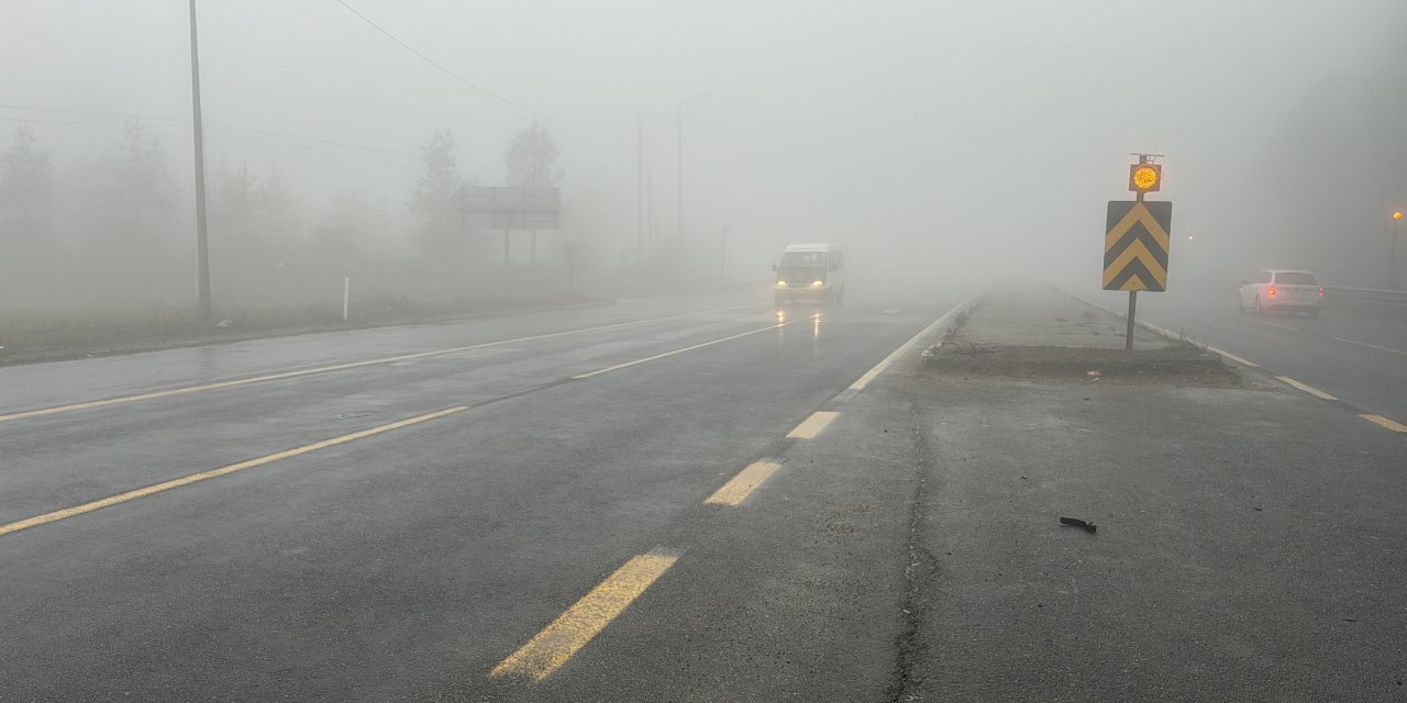 Bolu Dağı'nda Sis Etkili Oldu