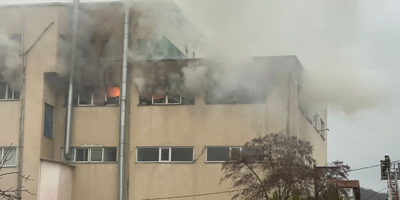 Beykoz'da Fabrikada Yangın-1