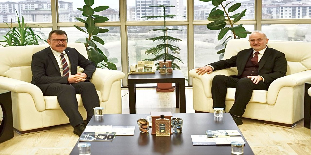 Tübitak Başkanı Hasan Mandal, Rektör Ünal’ı ziyaret etti