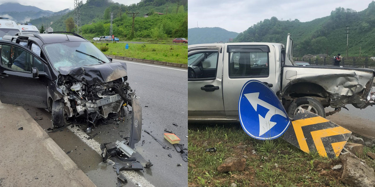 Araklı'da trafik kazası: 5 yaralı