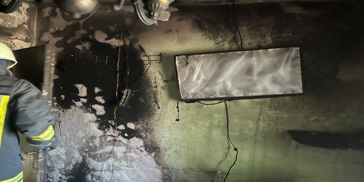 Tokat'ta elektrik kontağından çıkan yangın büyümeden söndürüldü