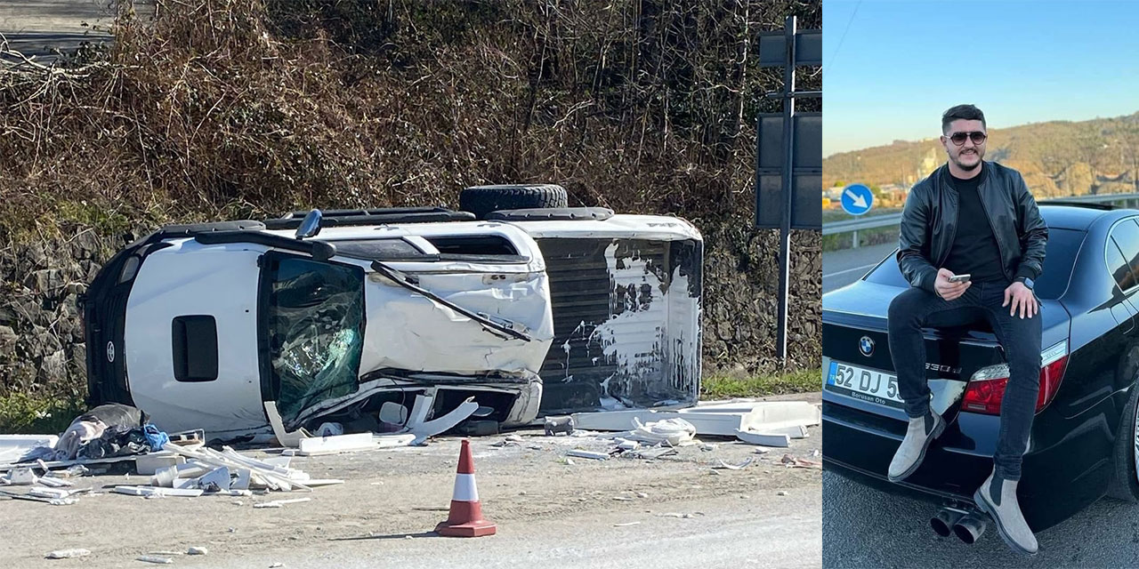 Ordu'da kamyonetin devrildiği kazada, 1 kişi öldü, 3 kişi yaralandı