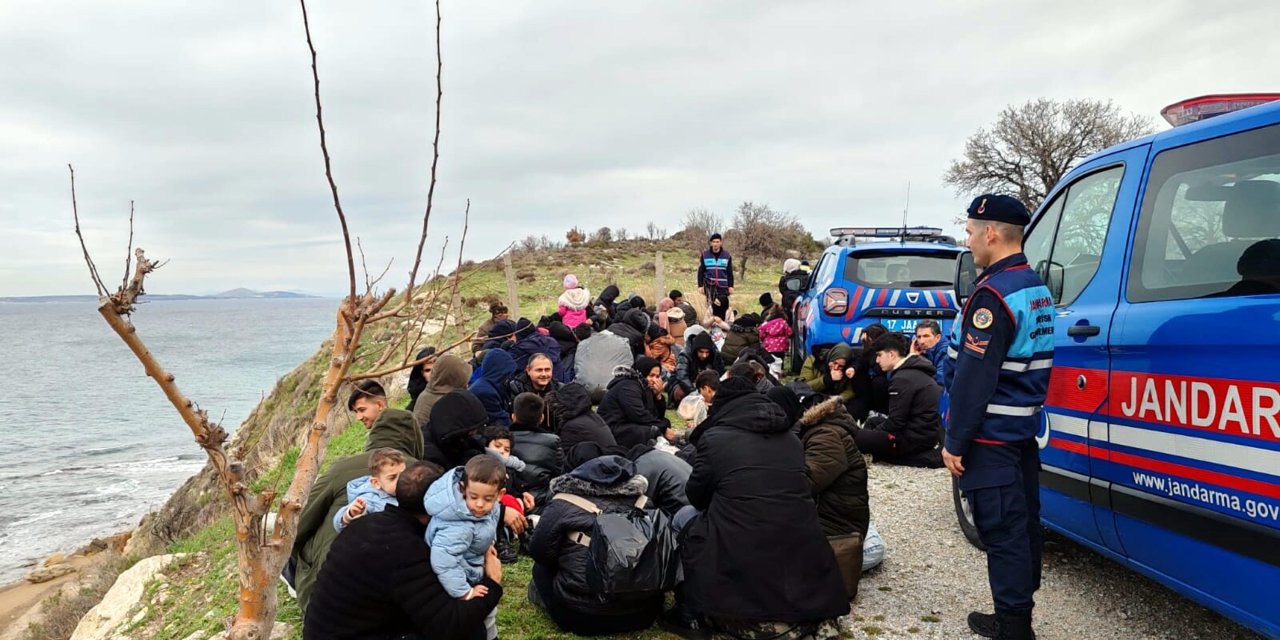 Çanakkale'de 68 Kaçak Göçmen Yakalandı