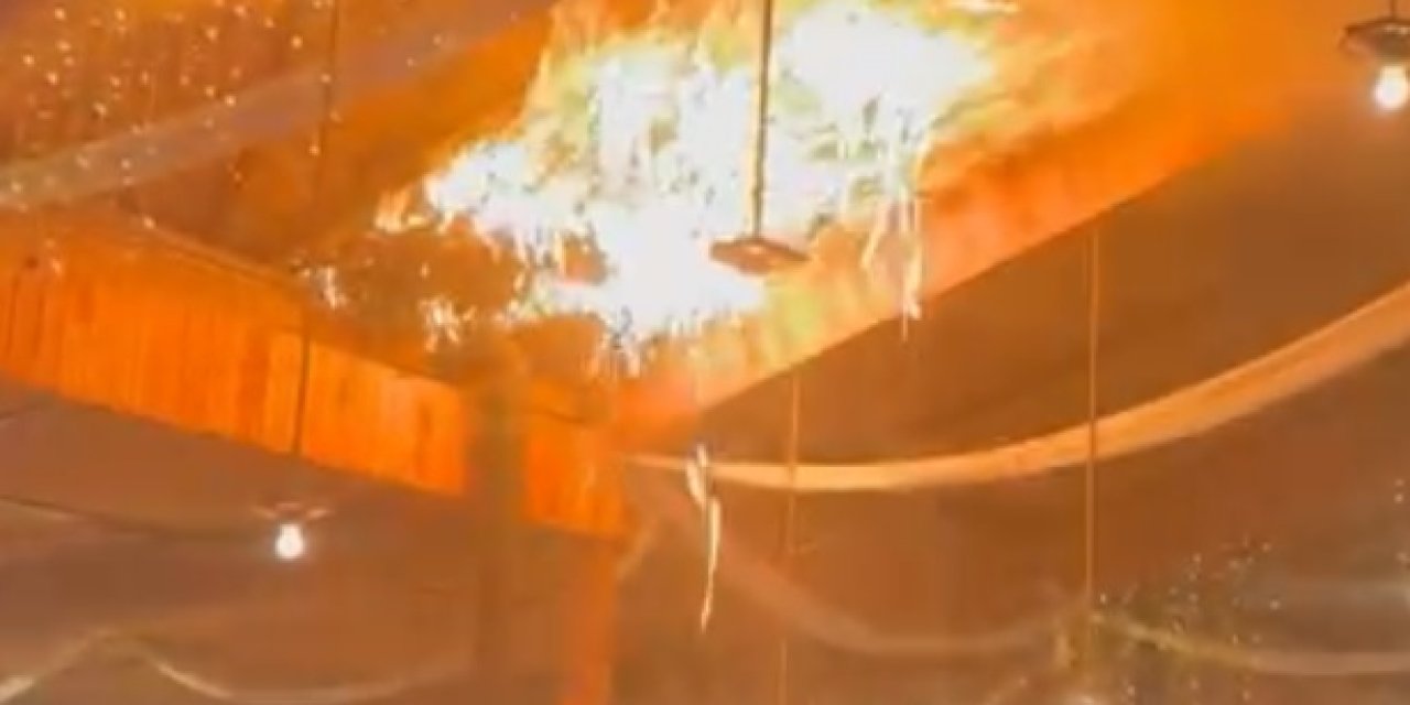 Mersin'de, Düğün Salonunda Korkutan Yangın