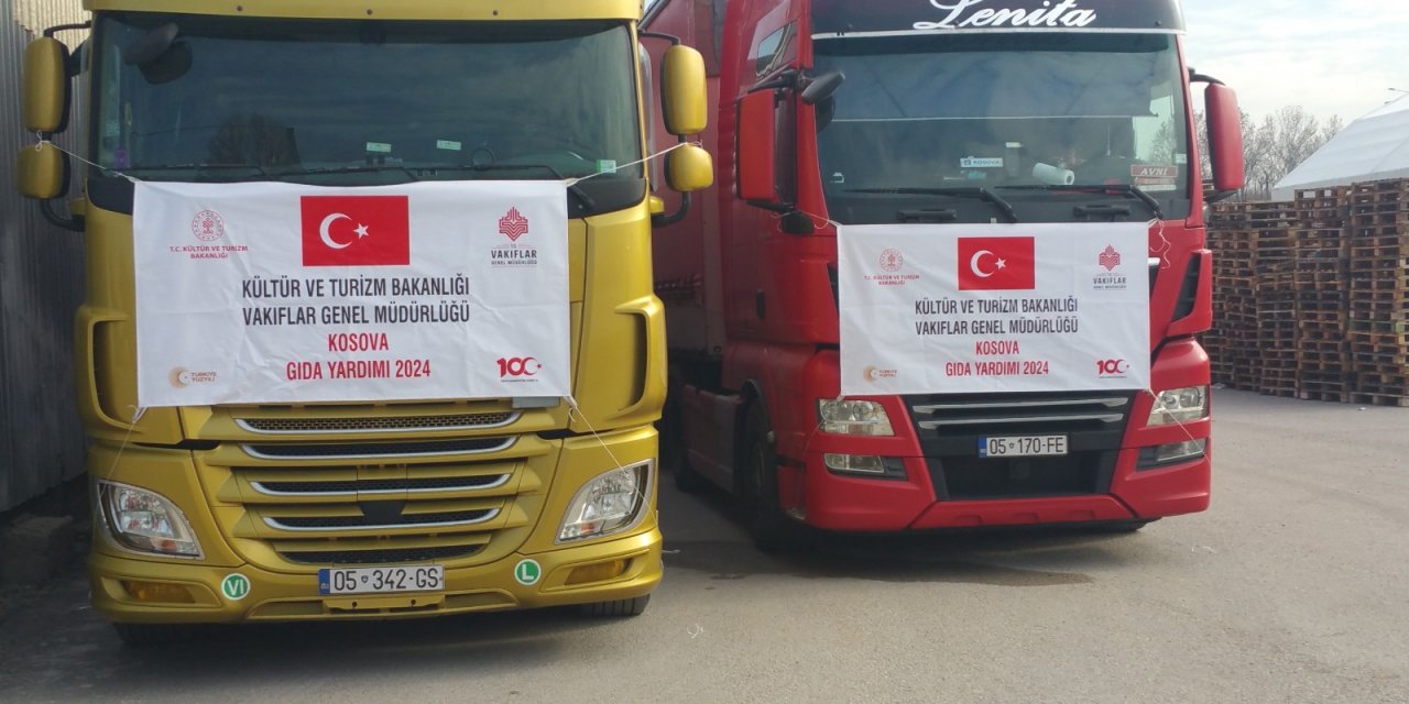 Ankara Vakıflar Genel Müdürlüğü'nün Ramazan Ayı Yurt Dışı Yardım Kolileri Yola Çıktı