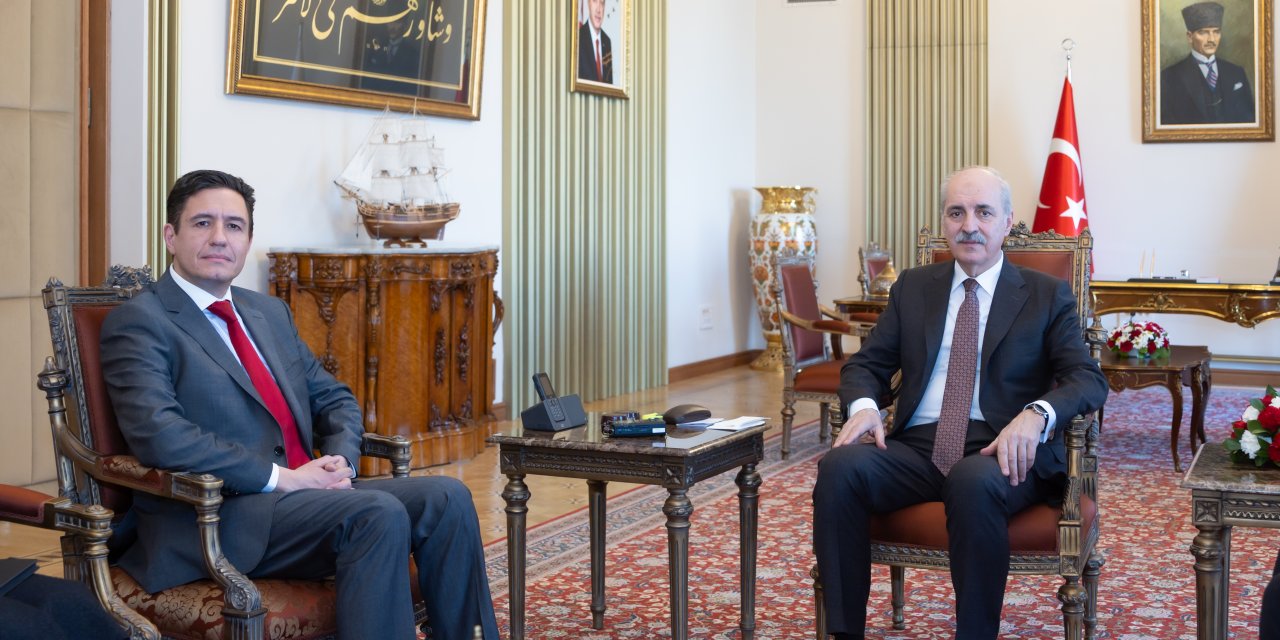 Tbmm Başkanı Kurtulmuş, Bulgaristan'ın Ankara Büyükelçisi Tcholakov'u Kabul Etti