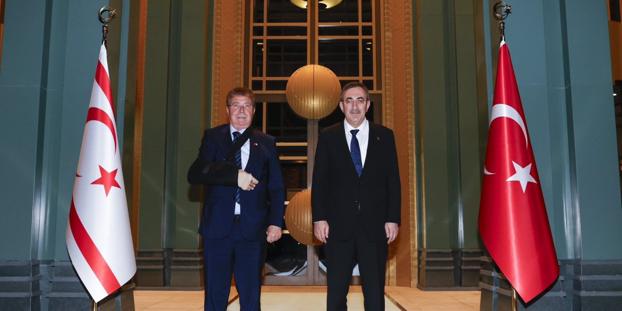 Cumhurbaşkanı Yardımcısı Yılmaz, Kktc Başbakanı Üstel İle Bir Araya Geldi