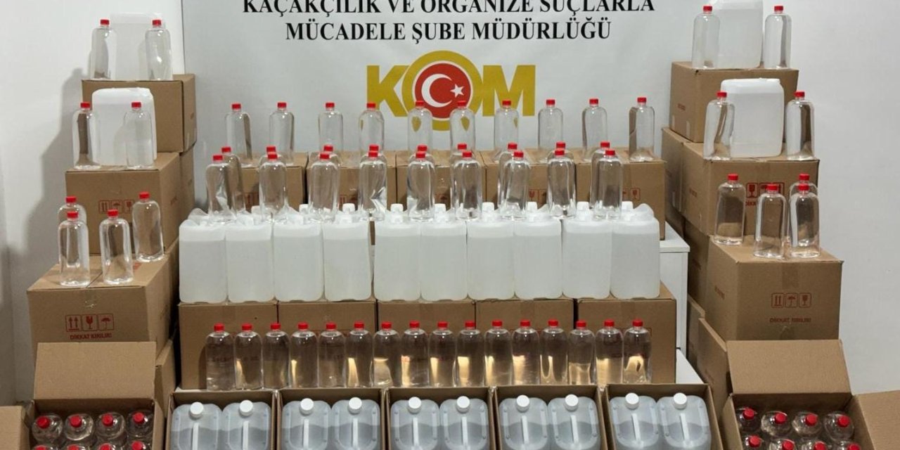 Samsun'da 1094 Litre Kaçak Etil Alkol Ele Geçirildi