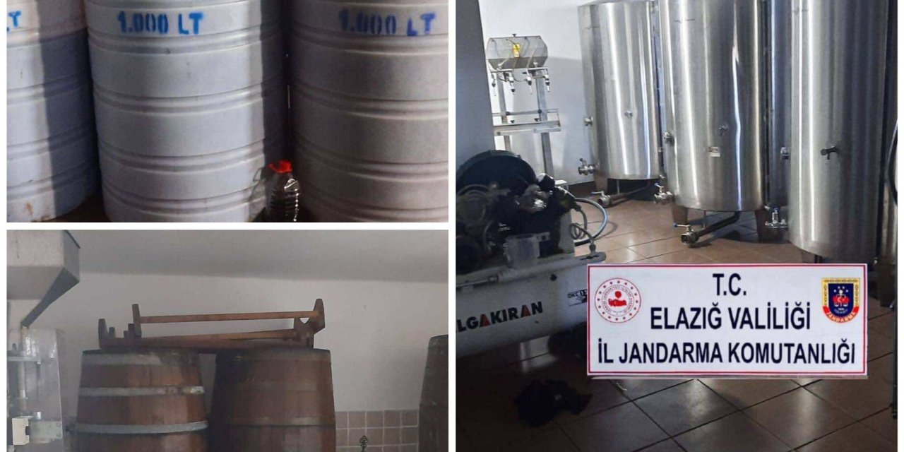 Elazığ’da 15 Ton Sahte Alkol Ele Geçirildi