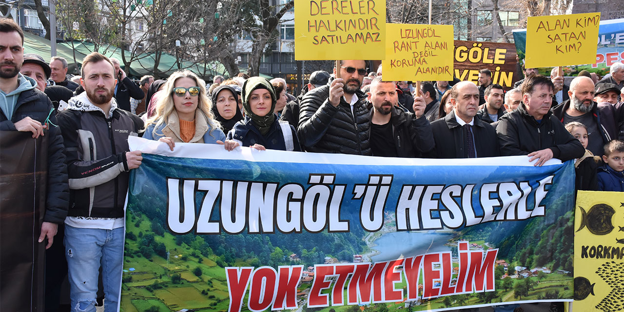 Trabzon'da HES Protestosu
