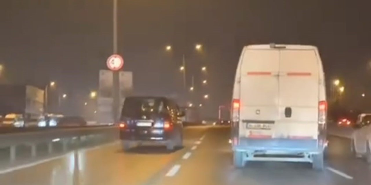 Kartal'da Trafikte Tehlikeli İnatlaşma Kamerada