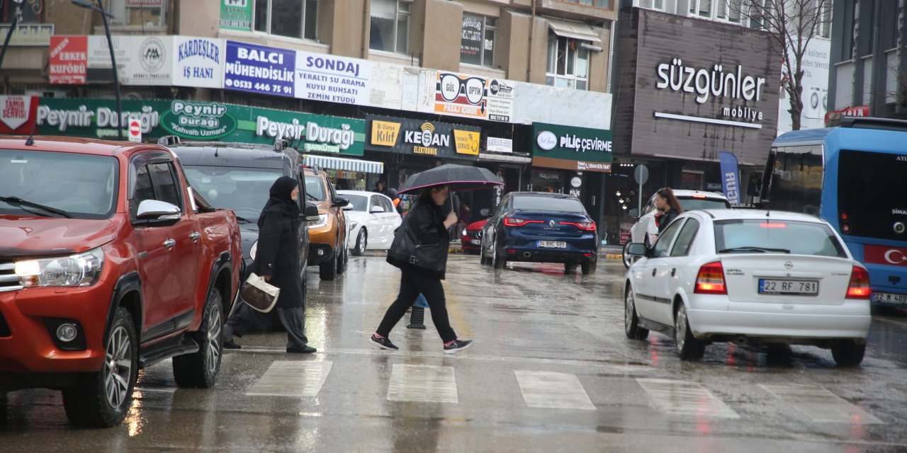 Keşan'da Sağanak Etkili Oldu