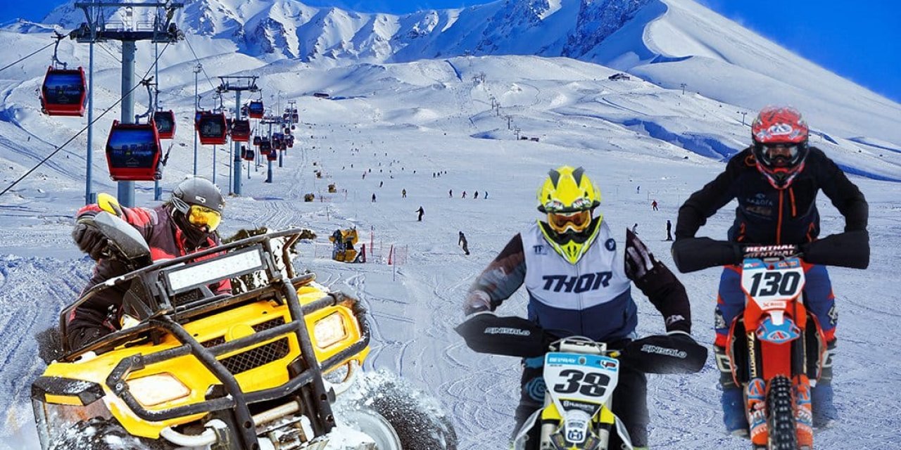 Erciyes'te Dünya Kar Motosikleti Şampiyonası Heyecanı Başlıyor