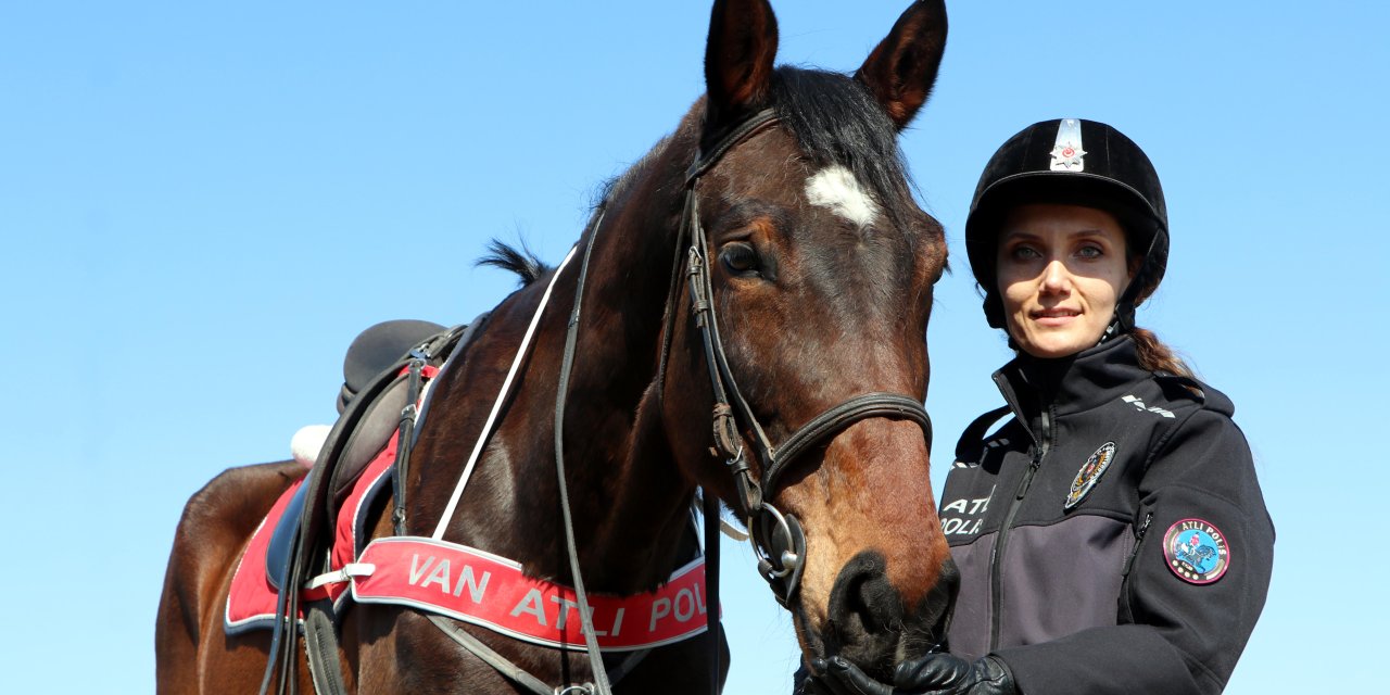 Van'da Emniyetin Tek Kadın Süvarisi