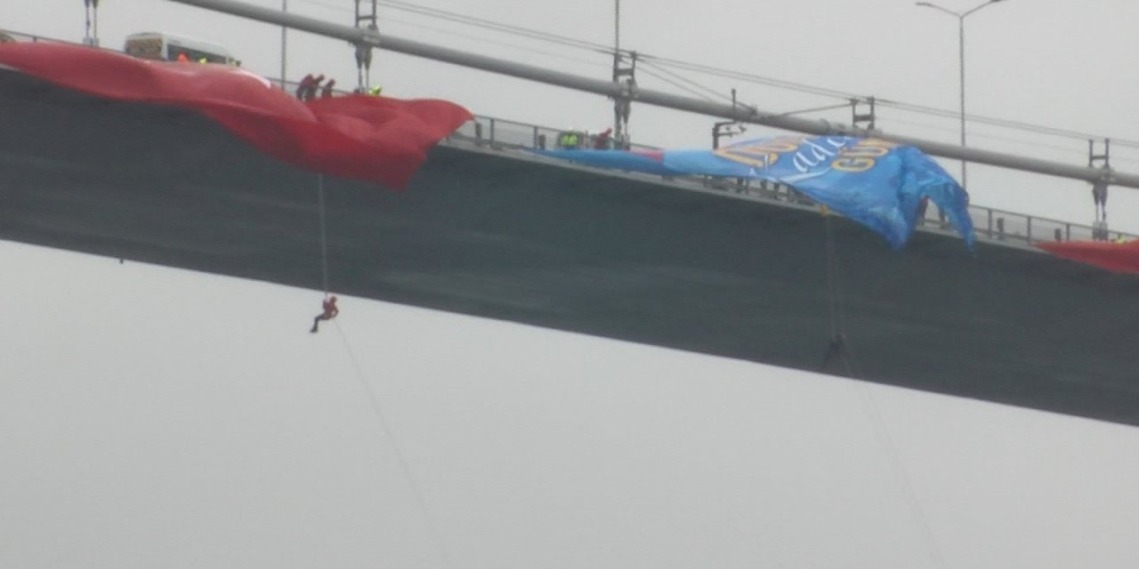 İstanbul - Kadın Komandolar 15 Temmuz Şehitler Köprüsü’nden Halatla İndi