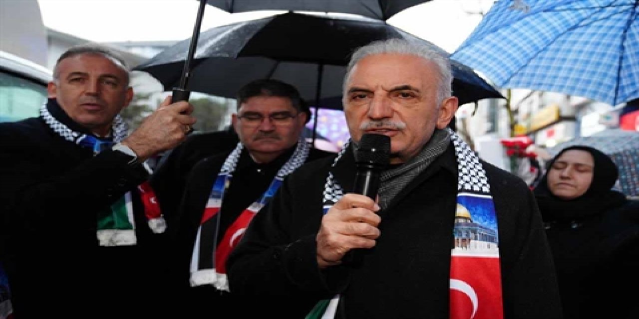 Ümraniye'de Kadınlar Gazze İçin Yürüdü