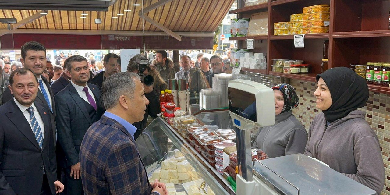 Bakan Yerlikaya'dan Tekirdağ'da Esnaf Ziyareti