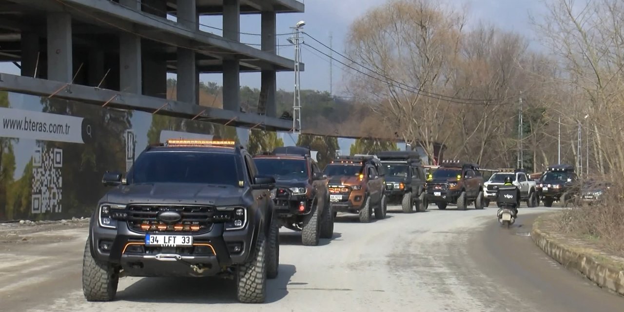 İstanbul - Oğuz Murat Acı İçin Off-road Araçlarıyla 'Adalet Konvoyu' Düzenlendi