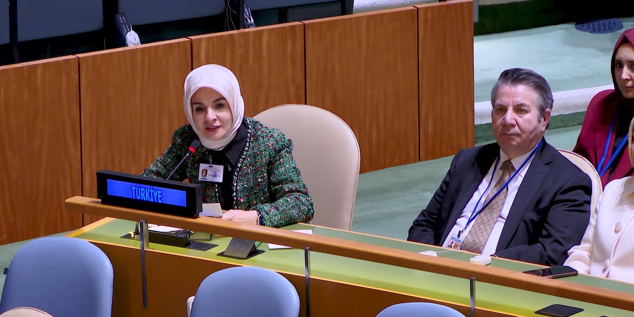 Bakan Göktaş'tan Birleşmiş Milletler'de ‘İsrail’ Protestosu