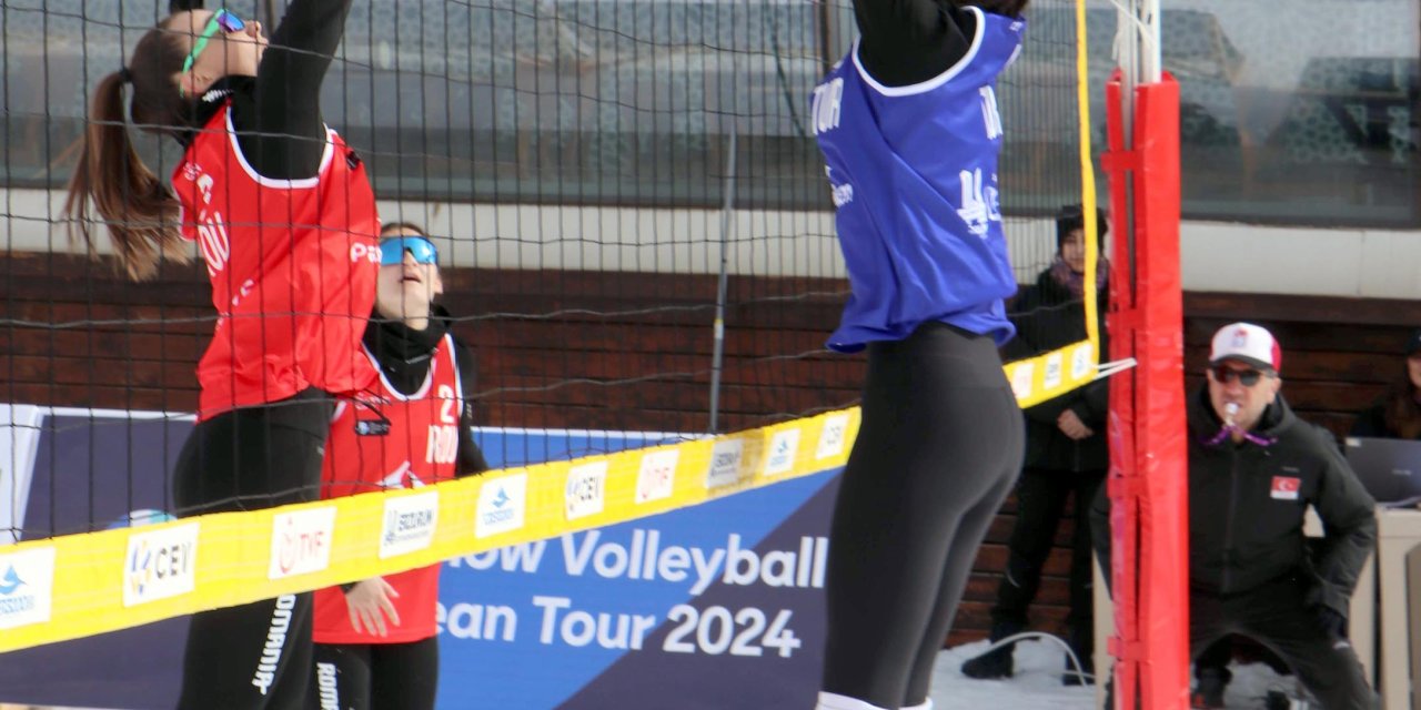 Palandöken'de Voleybol Heyecanı