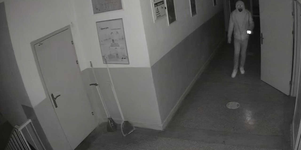 Okuldan Hırsızlık Şüphelisi, Kamera Kayıtlarından Yakalandı