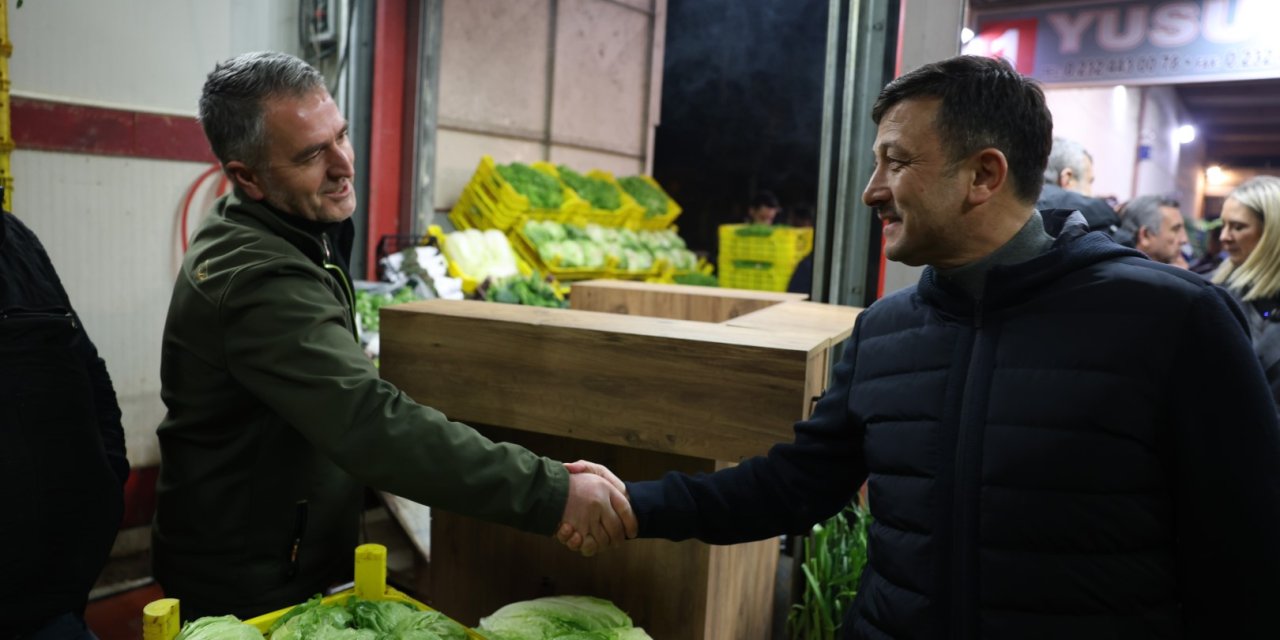 Hamza Dağ Hal Esnafını Ziyaret Etti