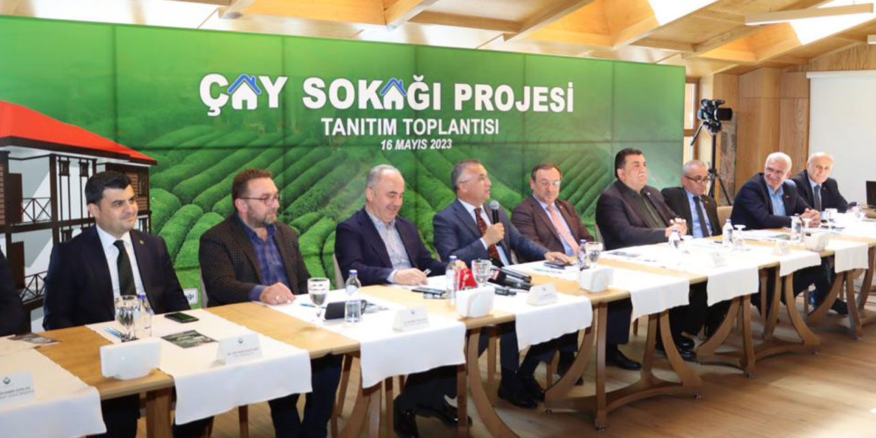 Rize'de “Çay Sokağı” projesinin tanıtım toplantısı gerçekleştirildi