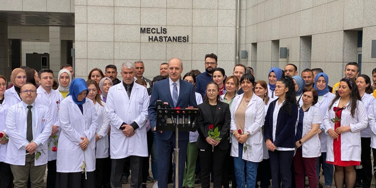 Tbmm Başkanı Kurtulmuş'tan, Meclis Hastanesi Çalışanlarına Ziyaret