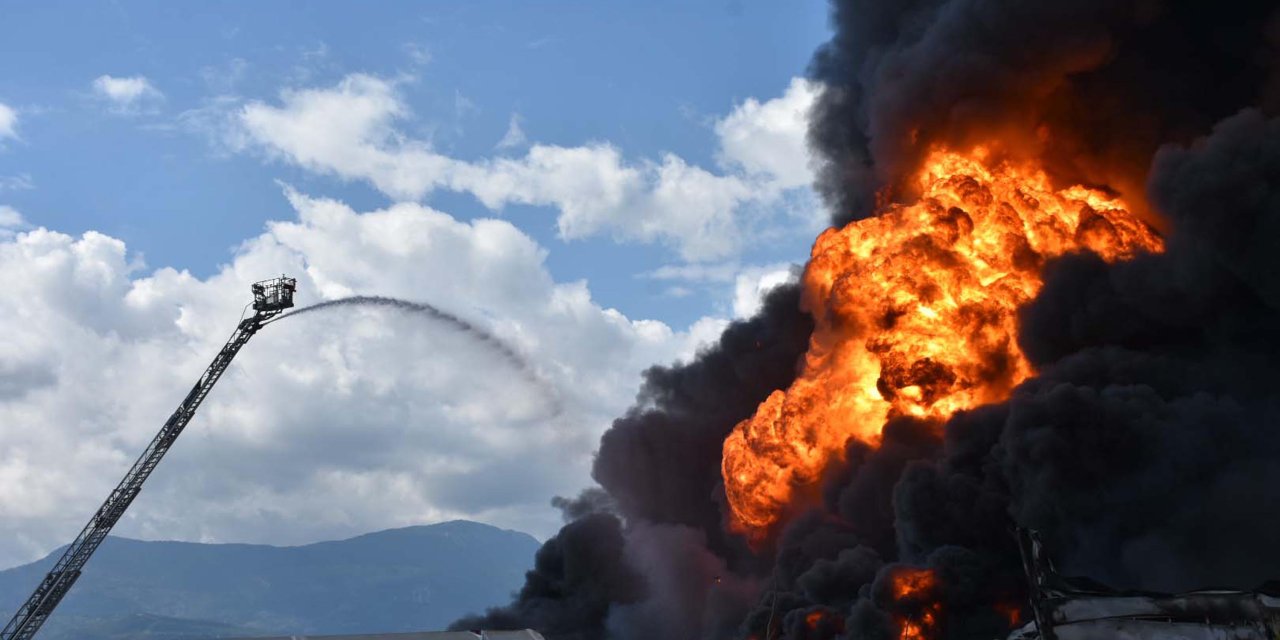 Kemalpaşa'da Soğuk Hava Deposunda Yangın (2)