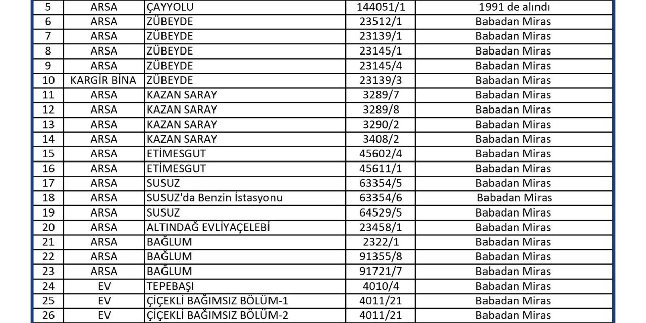 Turgut Altınok, Mal Varlığını Açıkladı