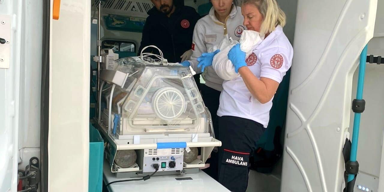 Ambulans Uçak, 2 Günlük İnci Bebek İçin Havalandı