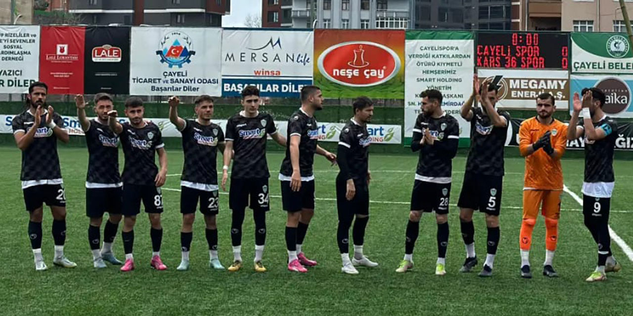 Çayelispor Dolu Dizgin. Arsin Engelini de Aştı