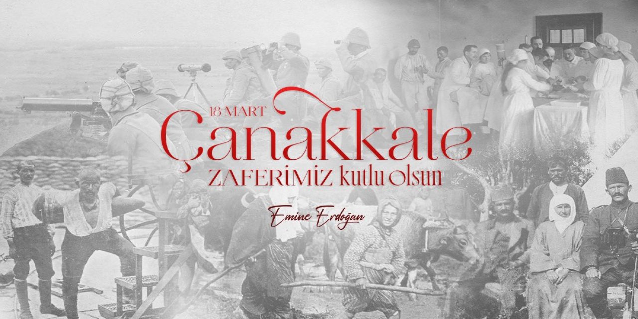Emine Erdoğan, Çanakkale Zaferi'nin Yıl Dönümünde Şehitleri Andı