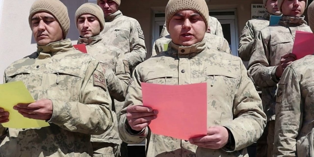 Çorumlu İlkokul Öğrencilerinden İran Sınırındaki Askerlere Mektup