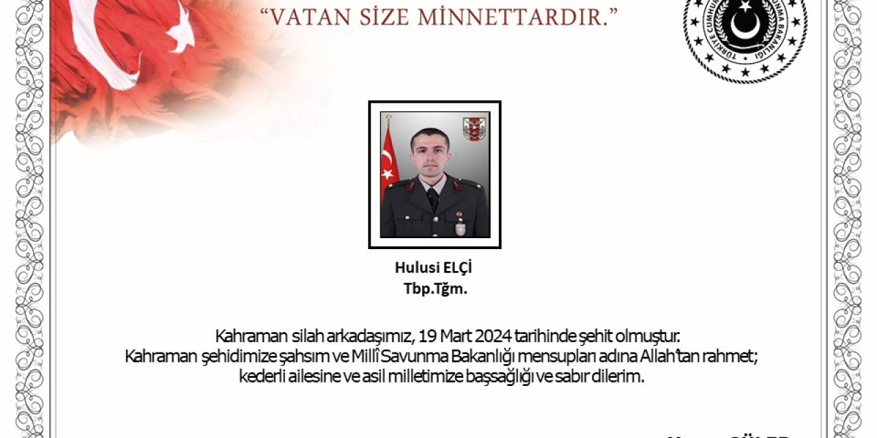 Msb: 1 Asker Şehit Oldu, 4 Asker Yaralı (2)