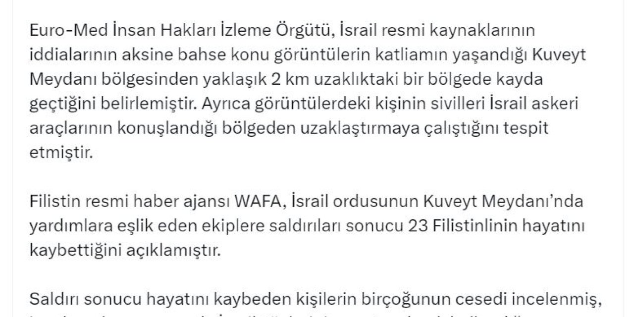İletişim Başkanlığı'ndan İsrail'in Sosyal Medya Paylaşımlarına Yalanlama