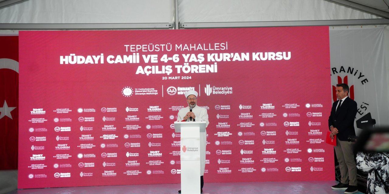 Diyanet İşleri Başkanı Ali Erbaş: Gençlerimizin Huzur Bulduğu Yer Camiler Olması Lazım