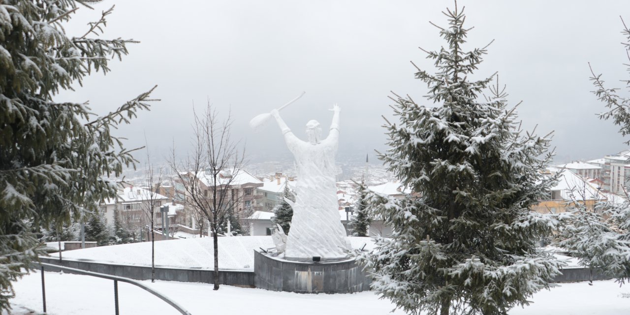 Ankara'da Kar Yağışı Etkili Oldu (2)