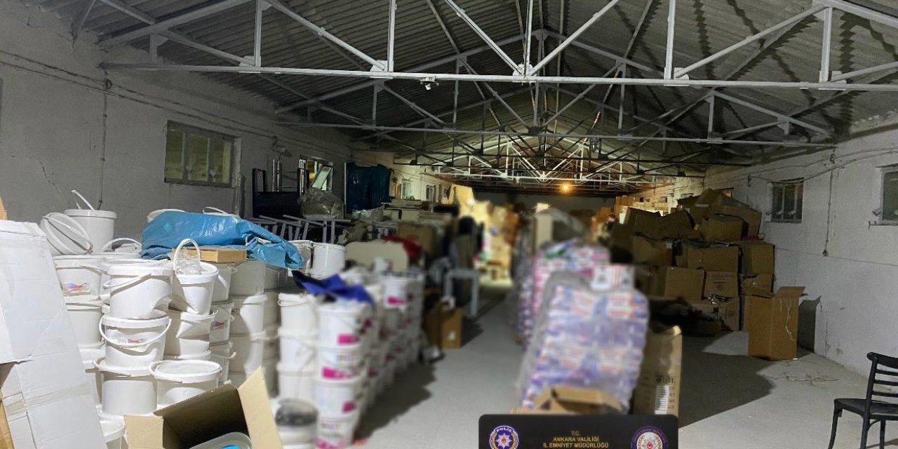 Ankara'da 35 Ton Kaçak Deterjan Ele Geçirildi