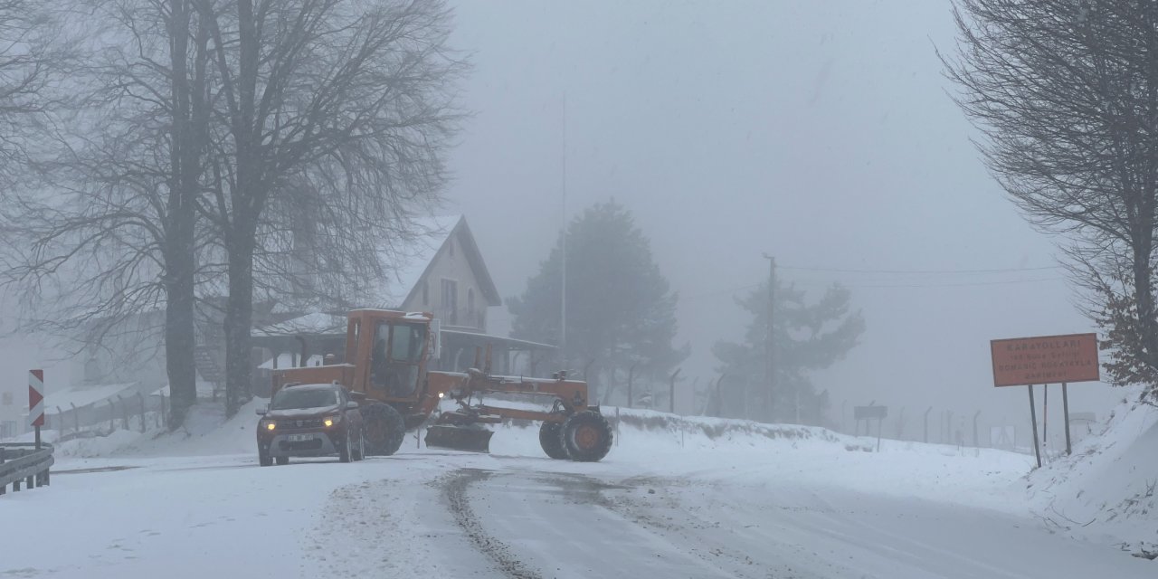 Kütahya'da Kar Yağışı