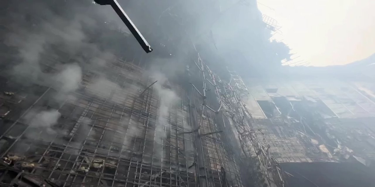 Rusya’daki Konser Salonundan Enkaz Görüntüleri