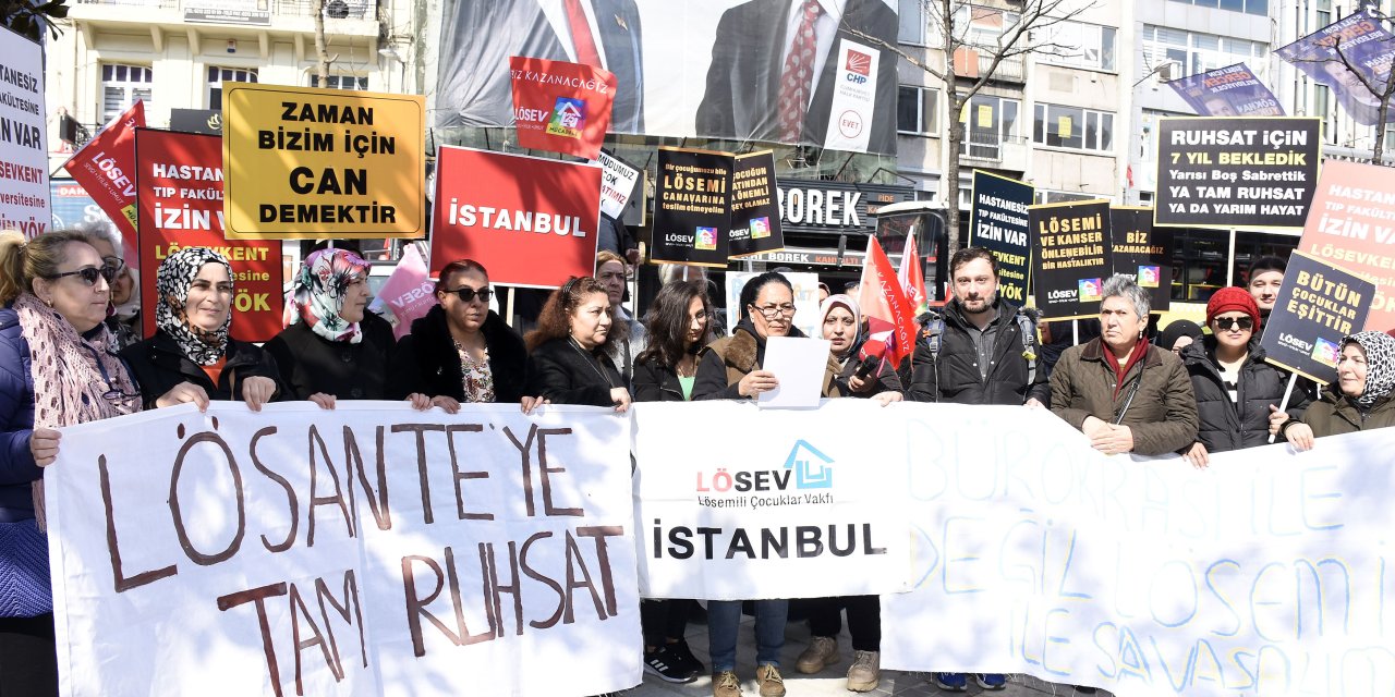 İstanbul - Lösante Hastanesi İçin Protesto