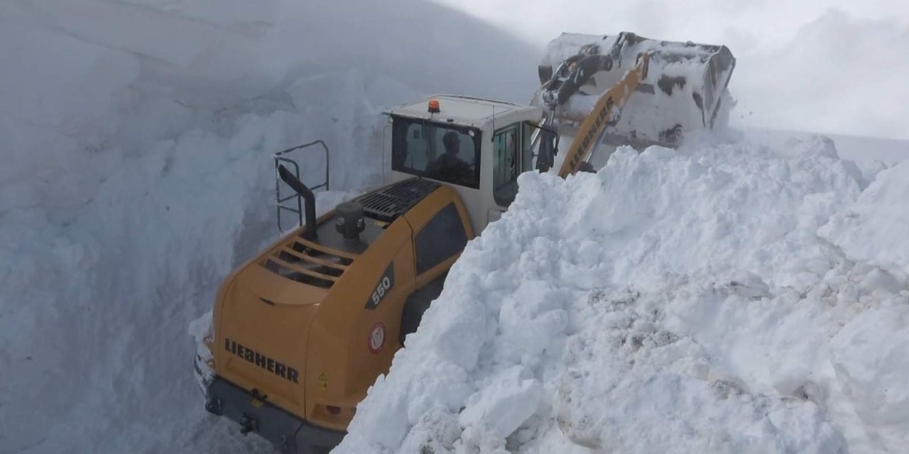 Muş'ta 4 Metreyi Aşan Karla Zorlu Mücadele
