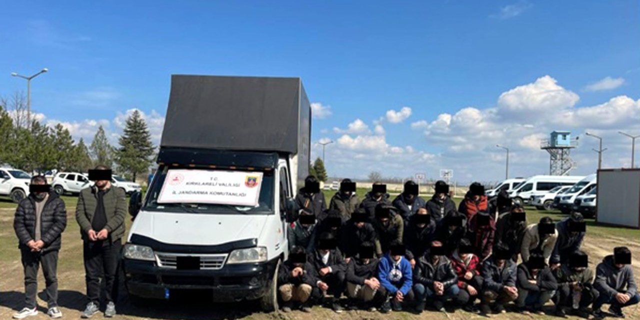 Kırklareli'de 111 Düzensiz Göçmen Yakalandı; 4 Organizatör Tutuklandı