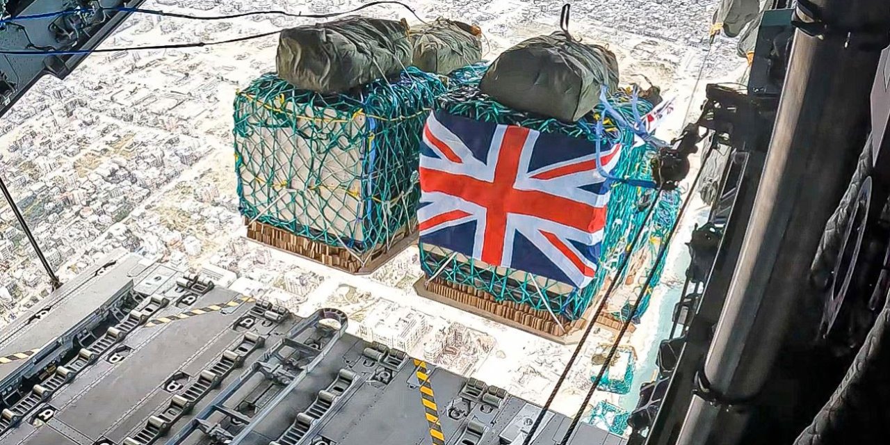 İngiltere’den Gazze’ye Havadan Yardım Operasyonu