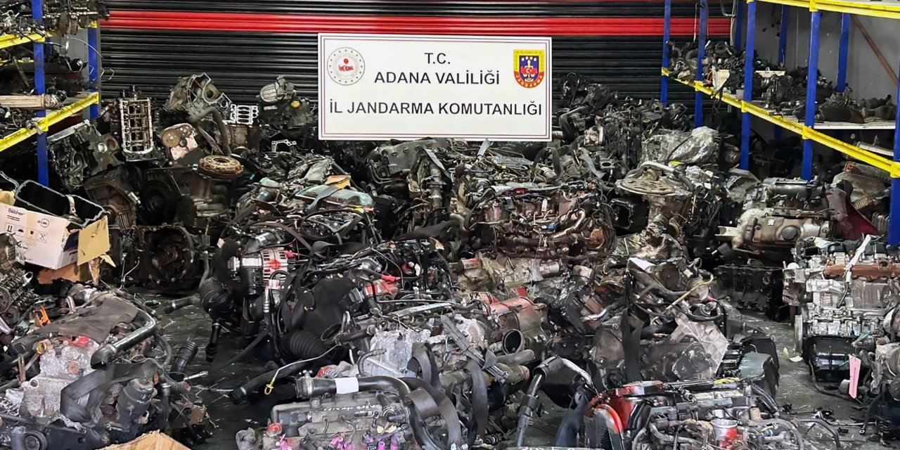Adana’da 10 Milyon Tl Değerinde 96 Otomobil Motoru Ele Geçirildi