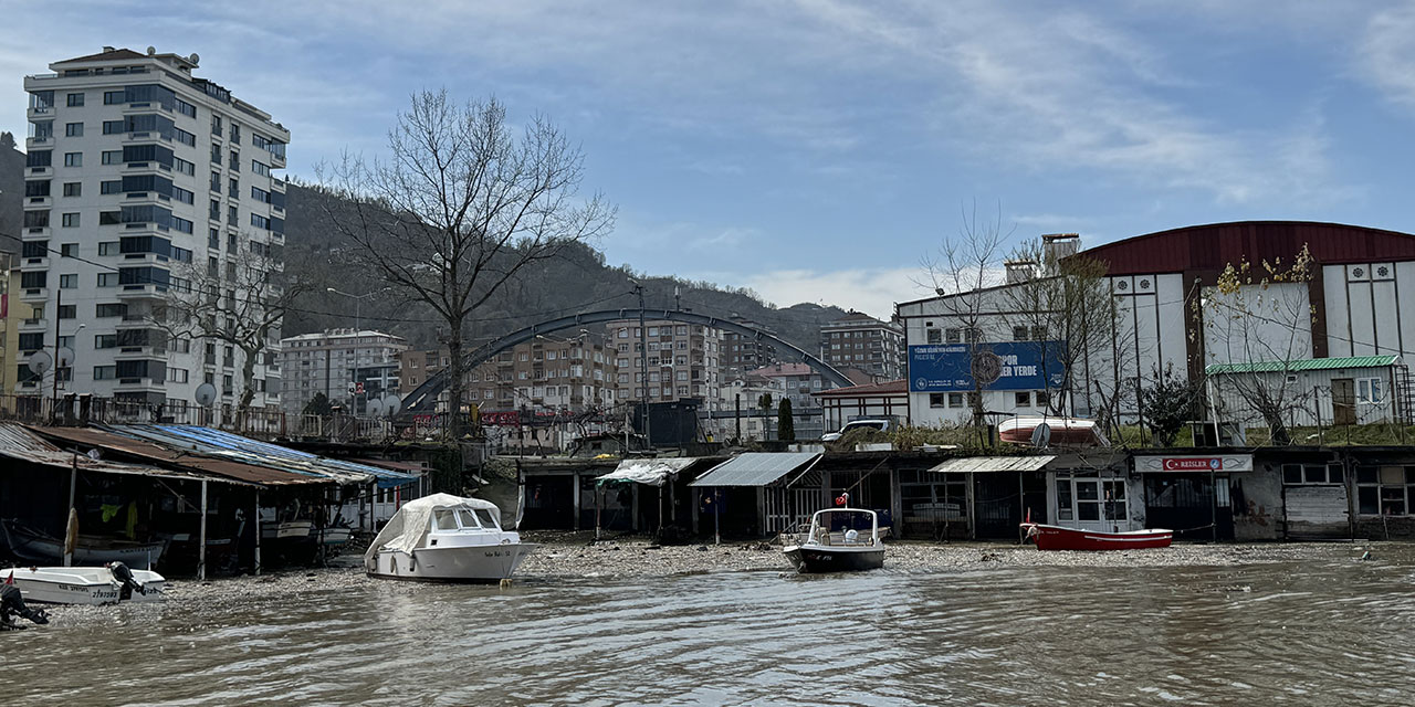 Rize'de dalgaların sürüklediği taşlar, park ve sosyal tesislere zarar verdi