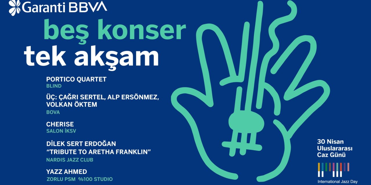 Garanti Bbva, Uluslararası Caz Günü’nü Tek Akşamda Beş Konserle Kutluyor