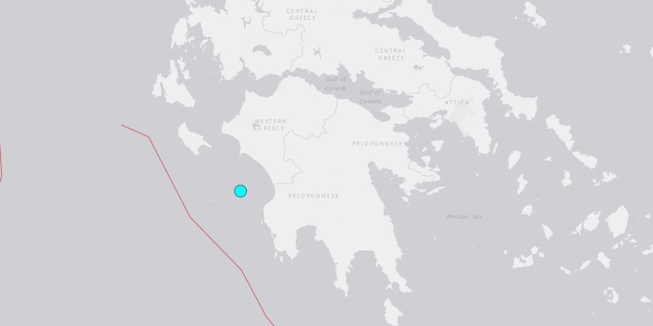 Yunanistan’ın Güneyinde, Denizde 5.8’lik Deprem